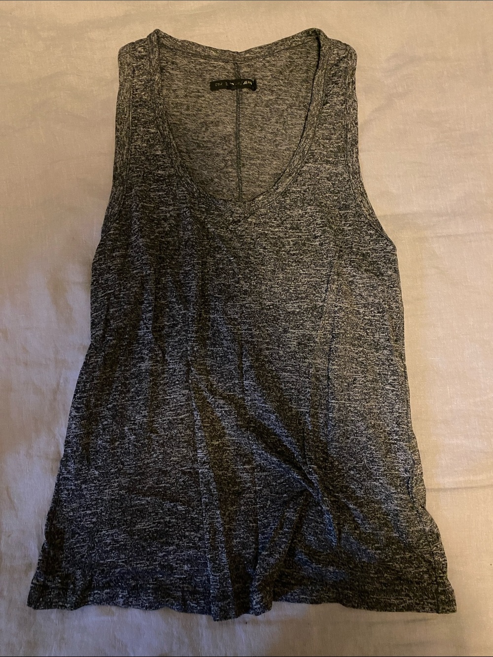Rag & Bone Women's Heathered Gray V-Neck Tank Top